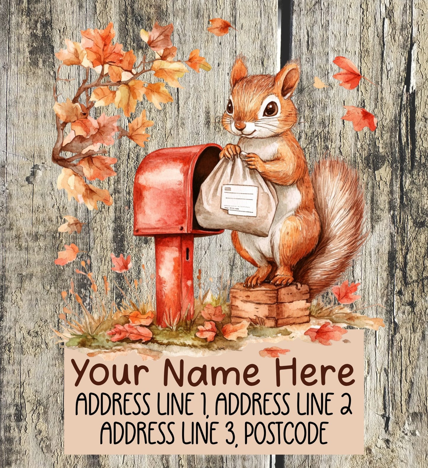 Squirrel Mail Address Labels