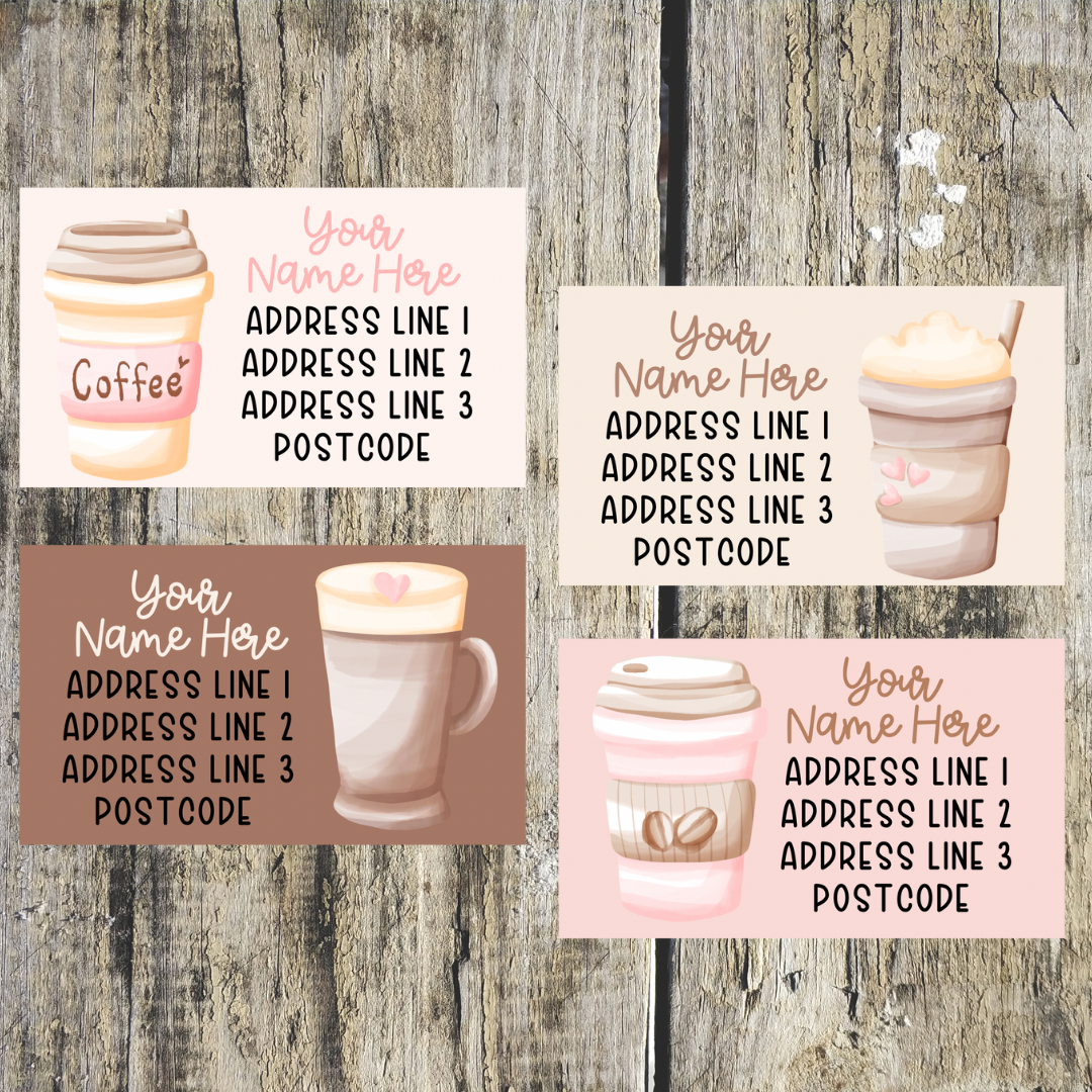 Coffee Mini Address Labels