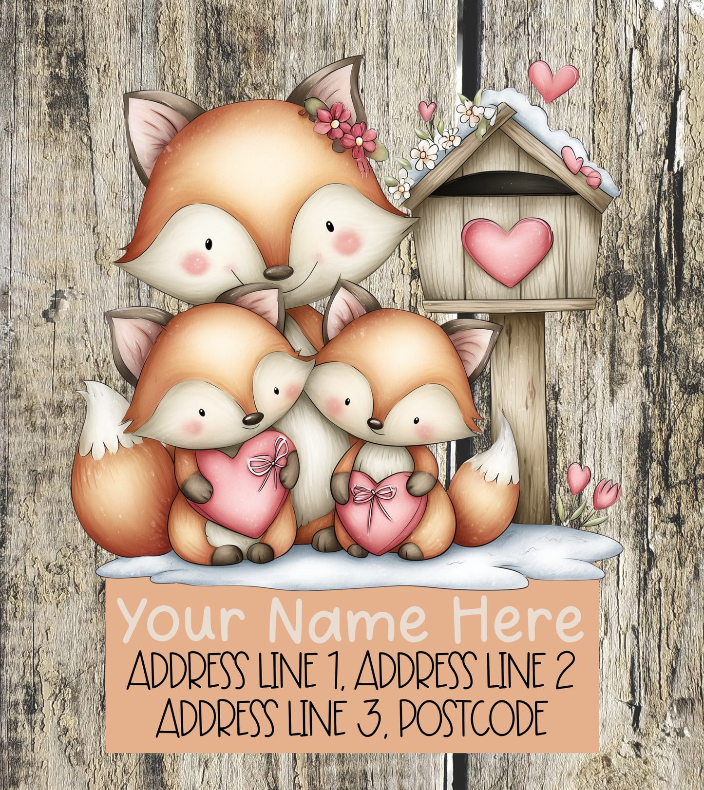 Forest Animal Mail Address Labels
