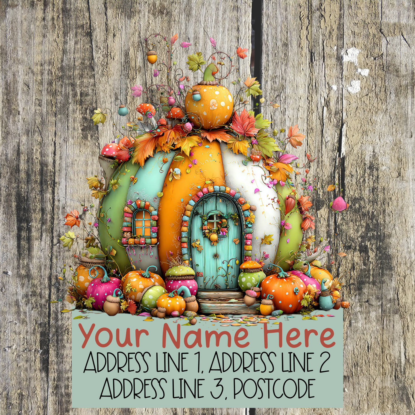 Whimsical Autumn Address Labels