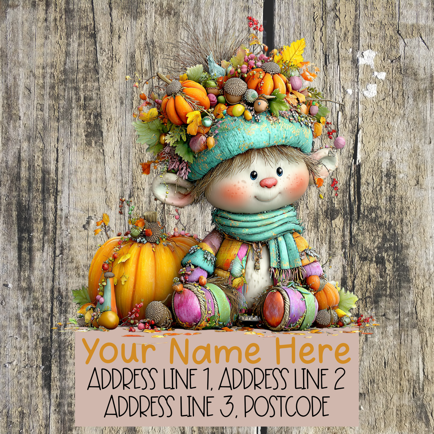 Whimsical Autumn Address Labels