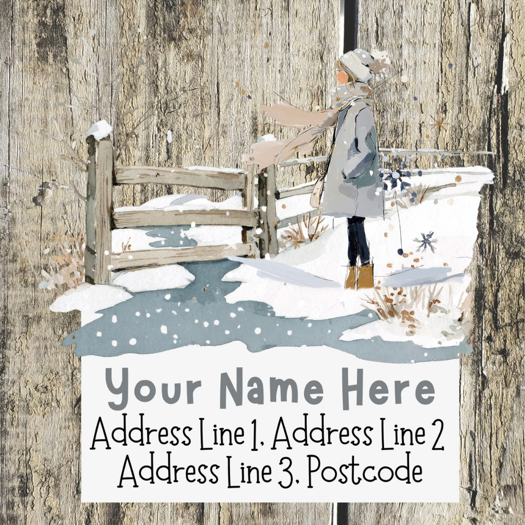 Winter Scene Address Labels