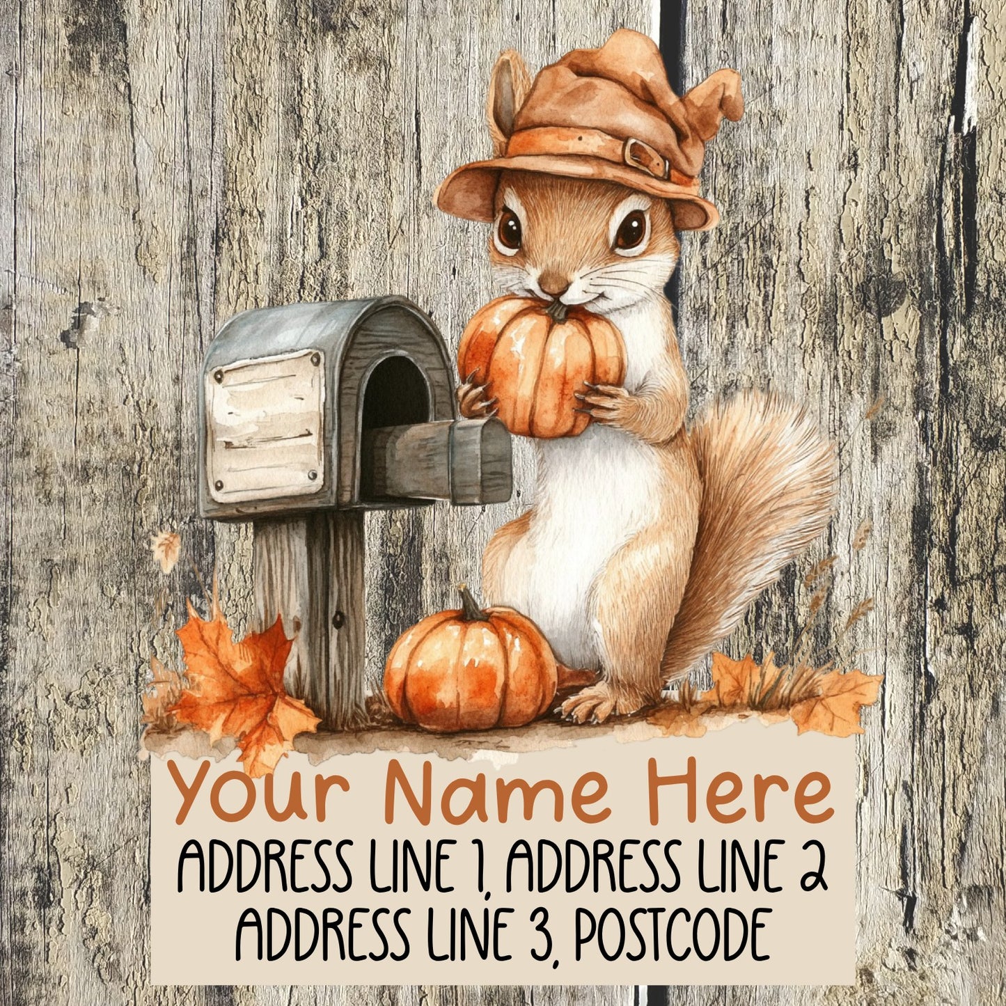 Squirrel Mail Address Labels