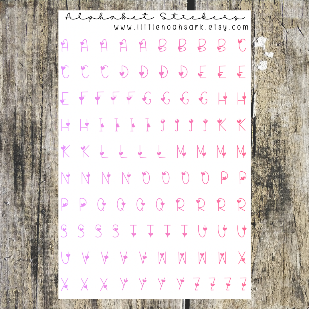 Alphabet Stickers