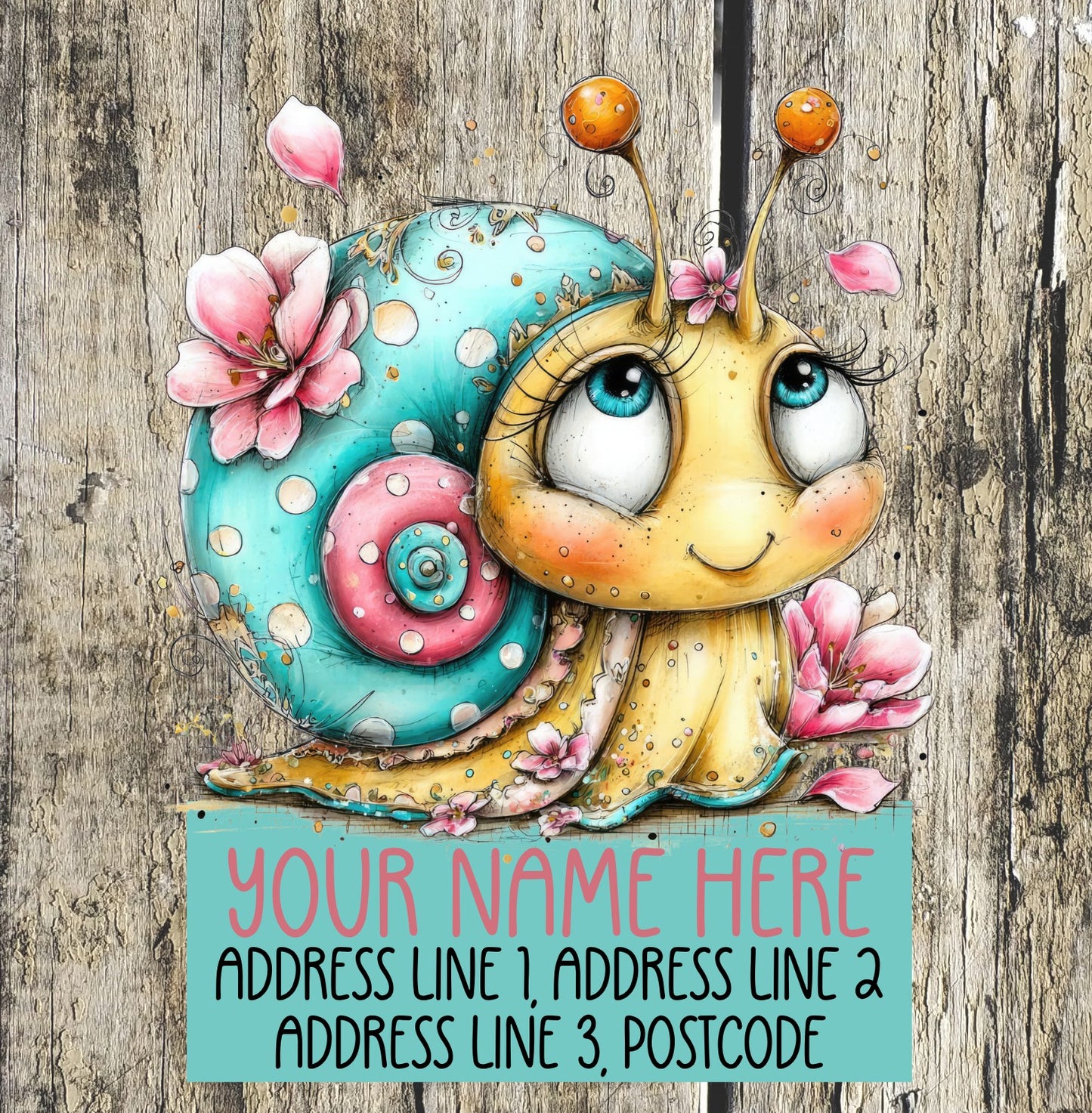 Spring Snail Address Labels