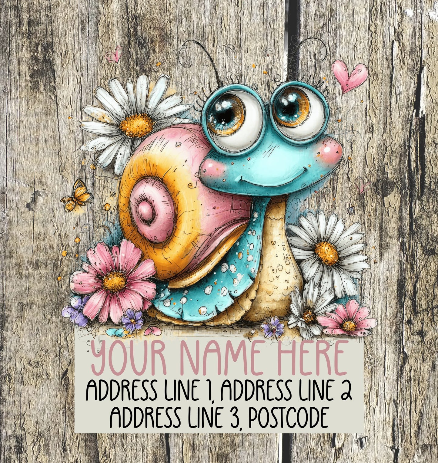 Spring Snail Address Labels