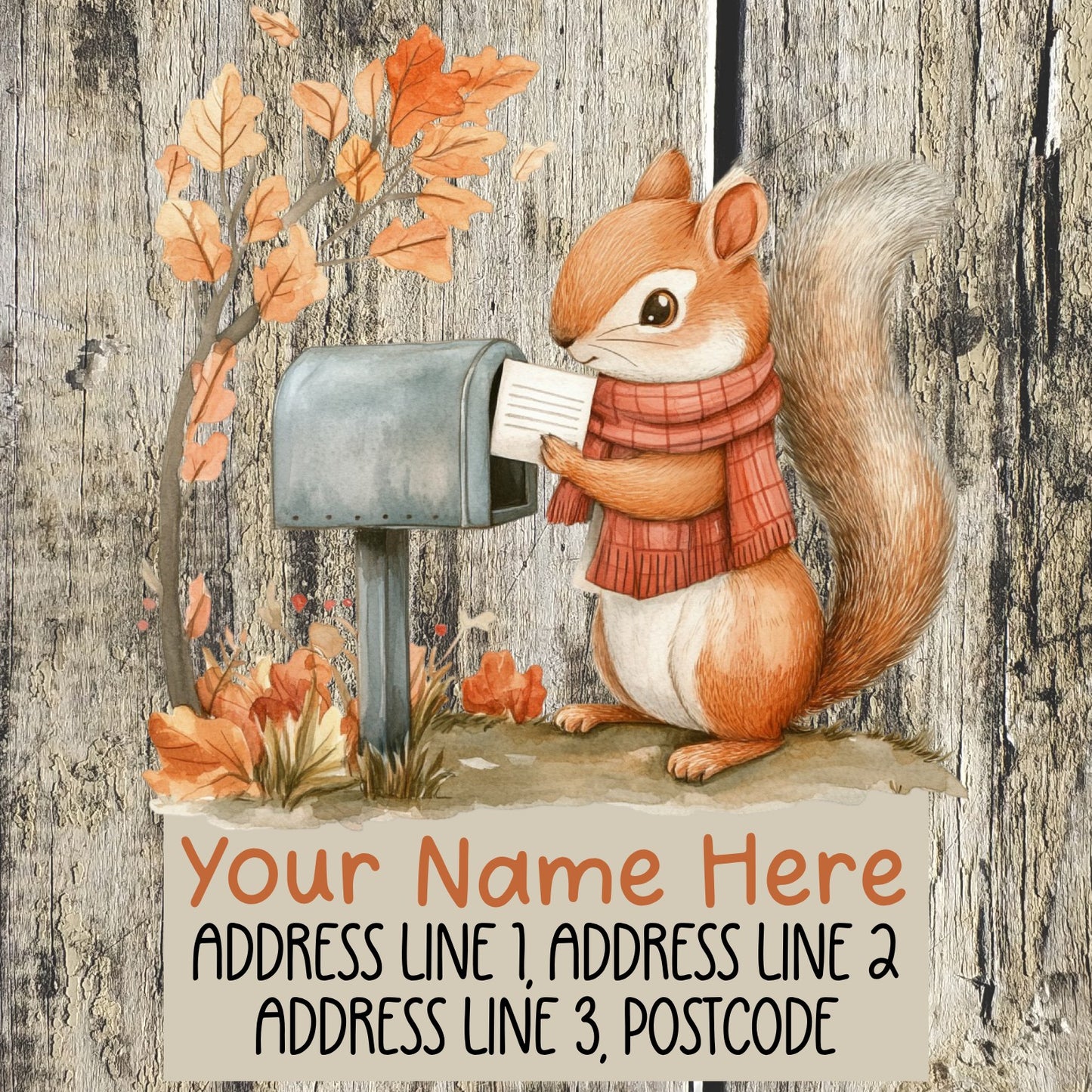 Squirrel Mail Address Labels