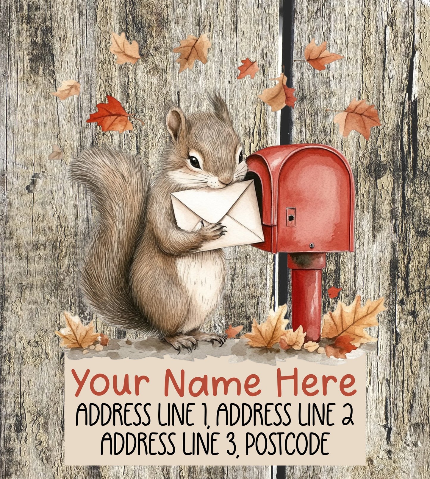 Squirrel Mail Address Labels