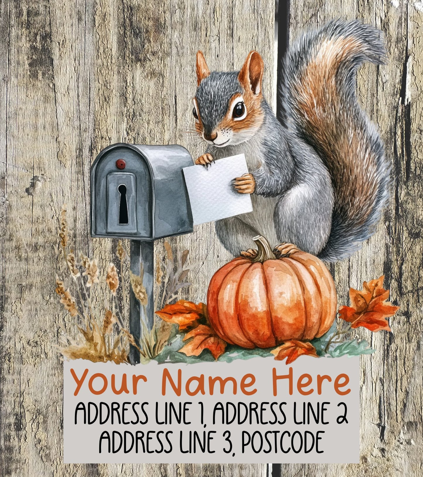 Squirrel Mail Address Labels