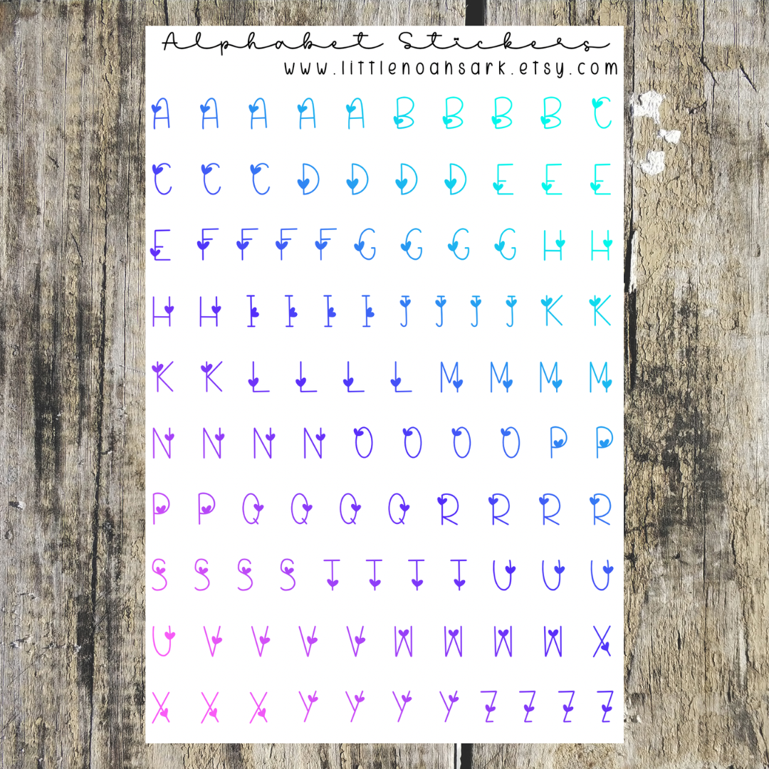 Alphabet Stickers