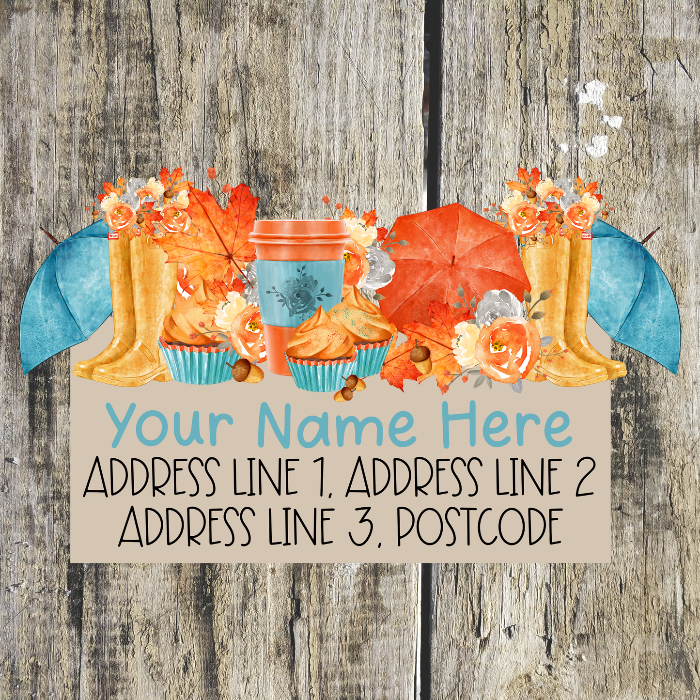 Autumn Address Labels