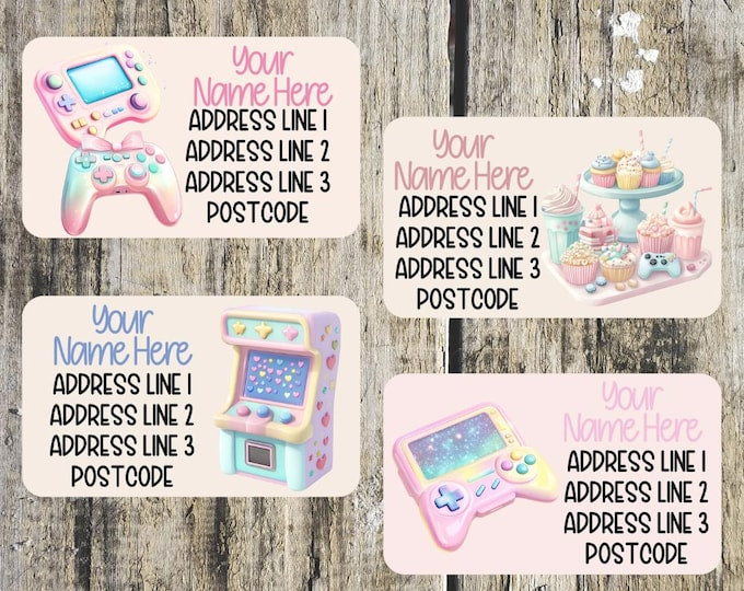 Gaming Mini Address Labels