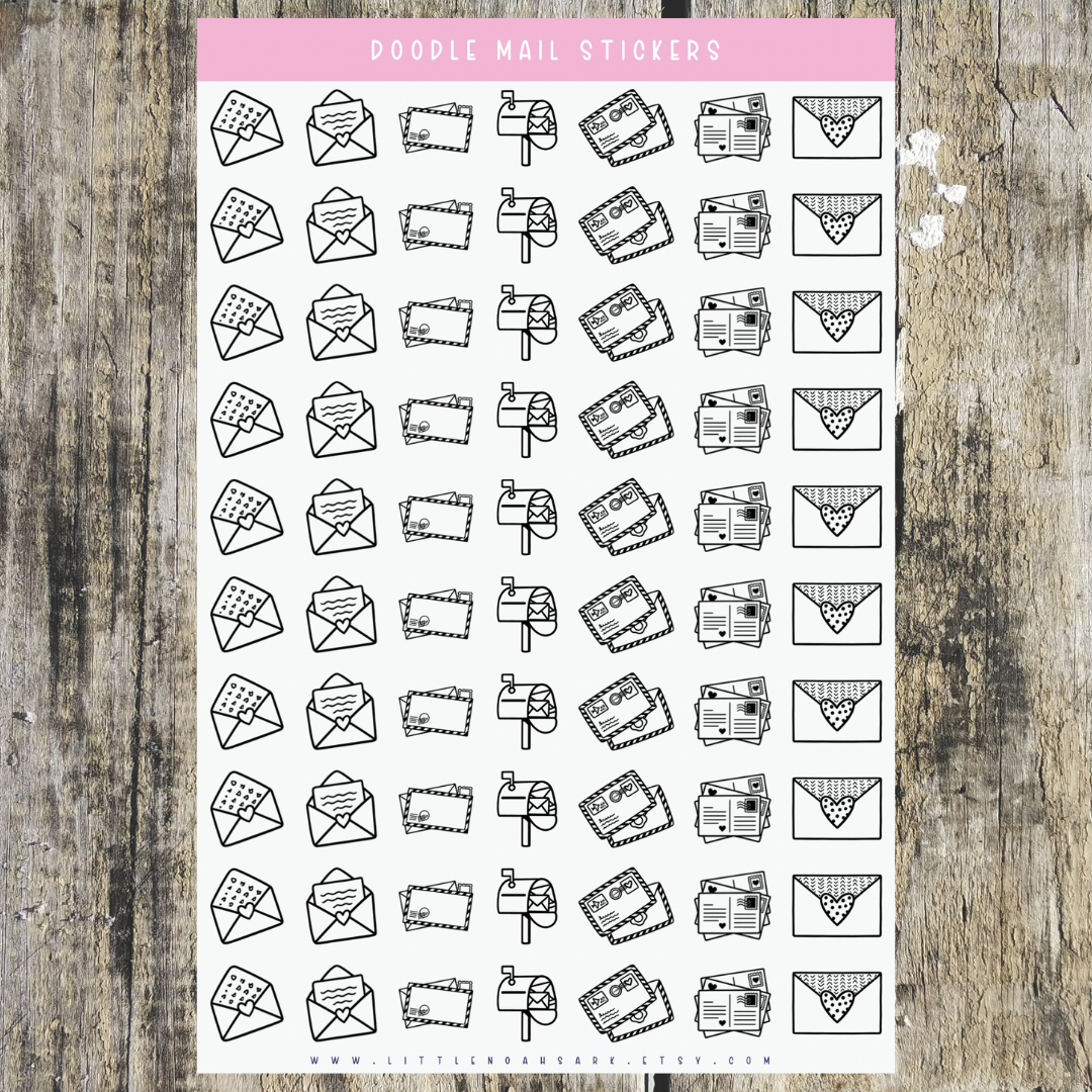Mini Doodle Mail Stickers