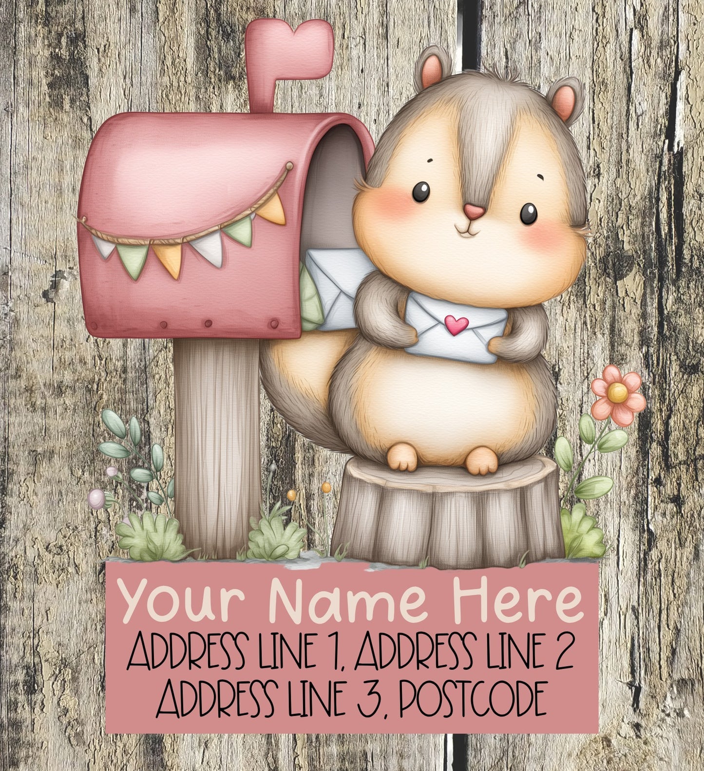 Forest Animal Mail Address Labels