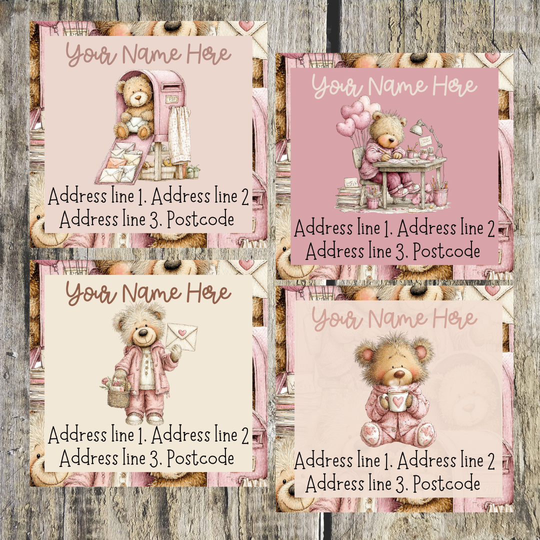 Bear Mail Address Labels