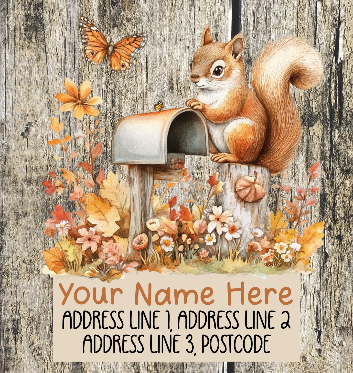 Squirrel Mail Address Labels
