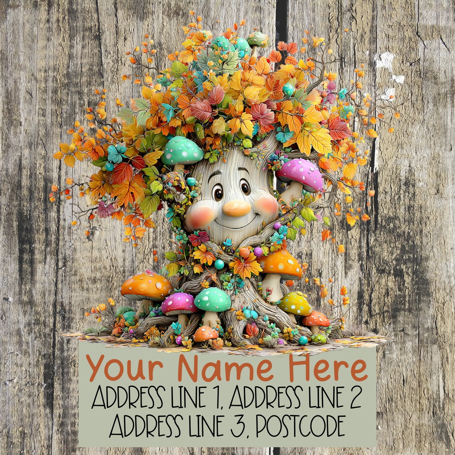 Whimsical Autumn Address Labels