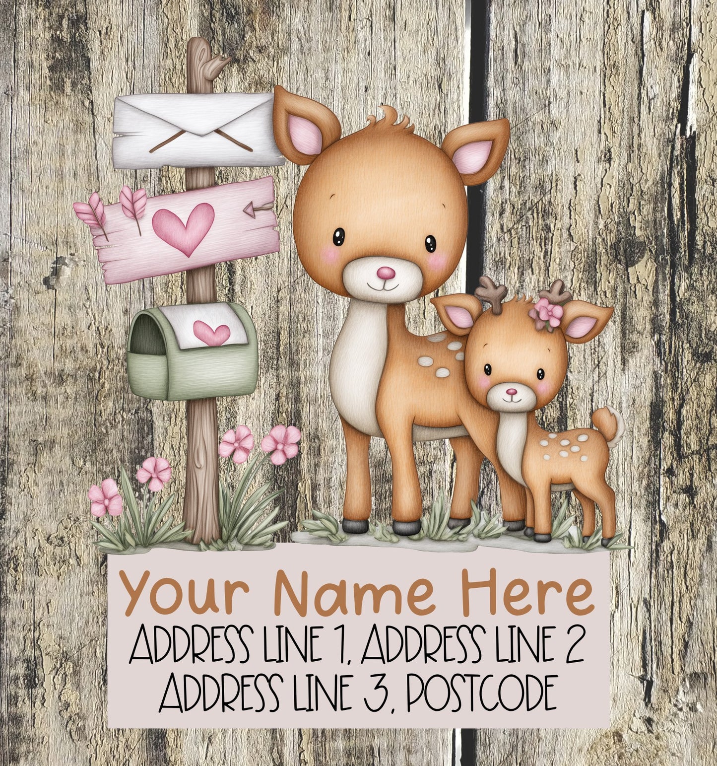 Forest Animal Mail Address Labels