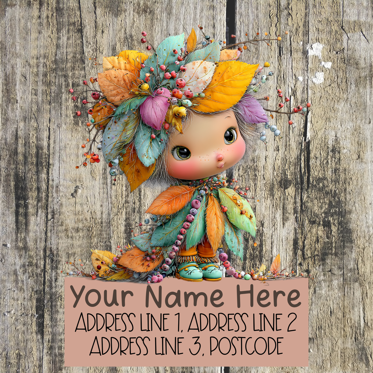 Whimsical Autumn Address Labels