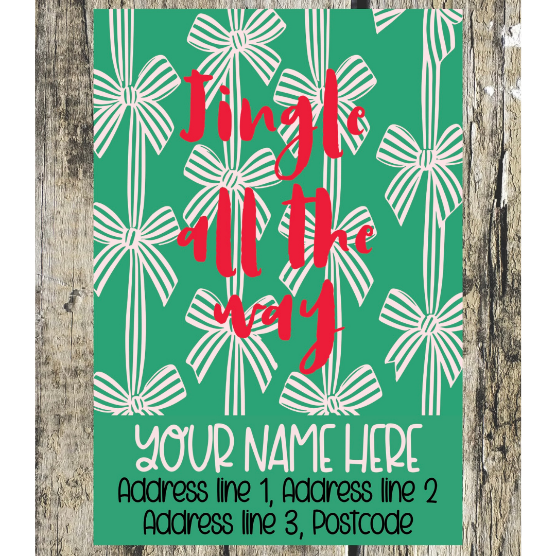 Christmas Quote Address Labels