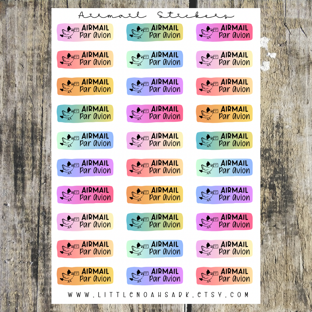 Airmail Stickers