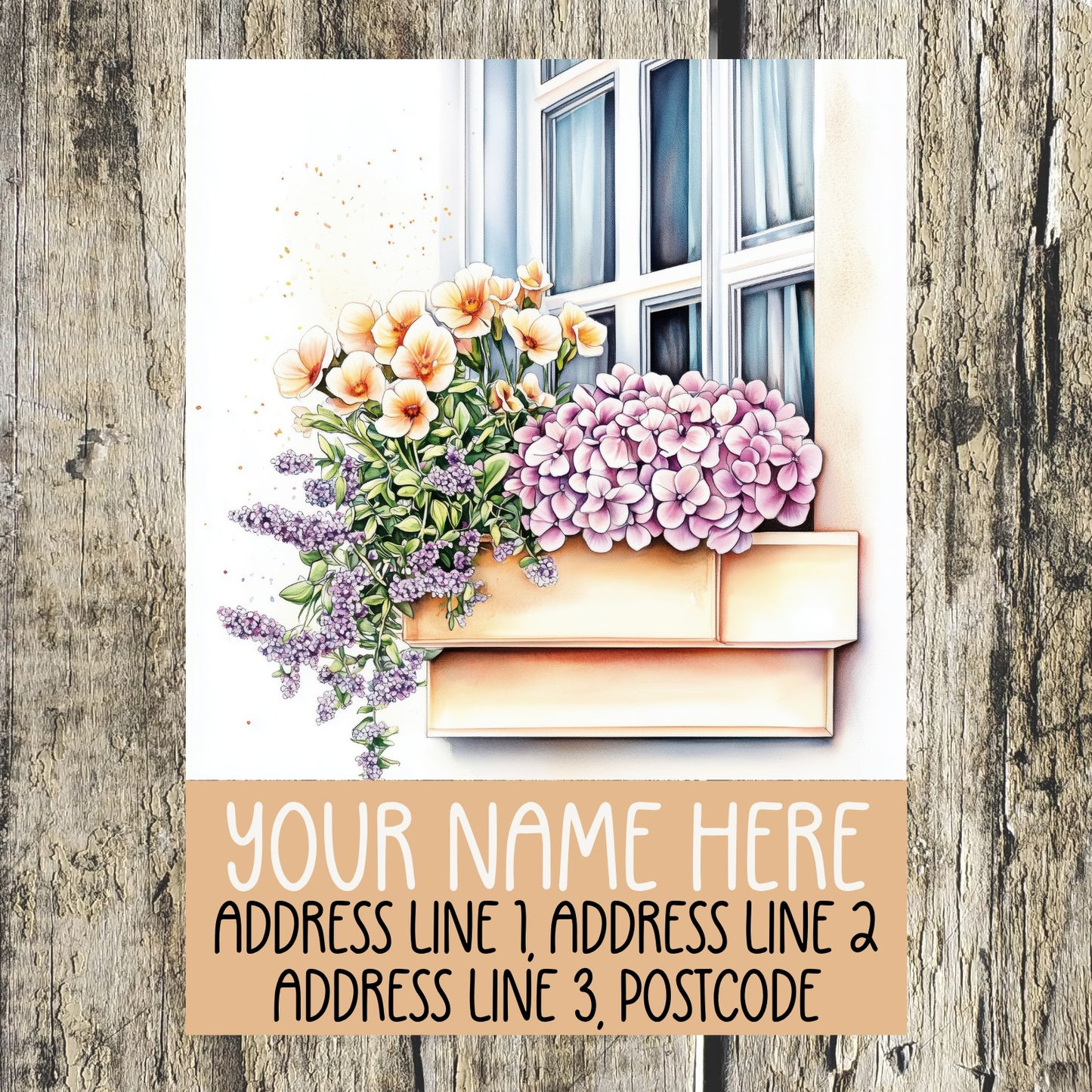 Lavender Field Address Labels