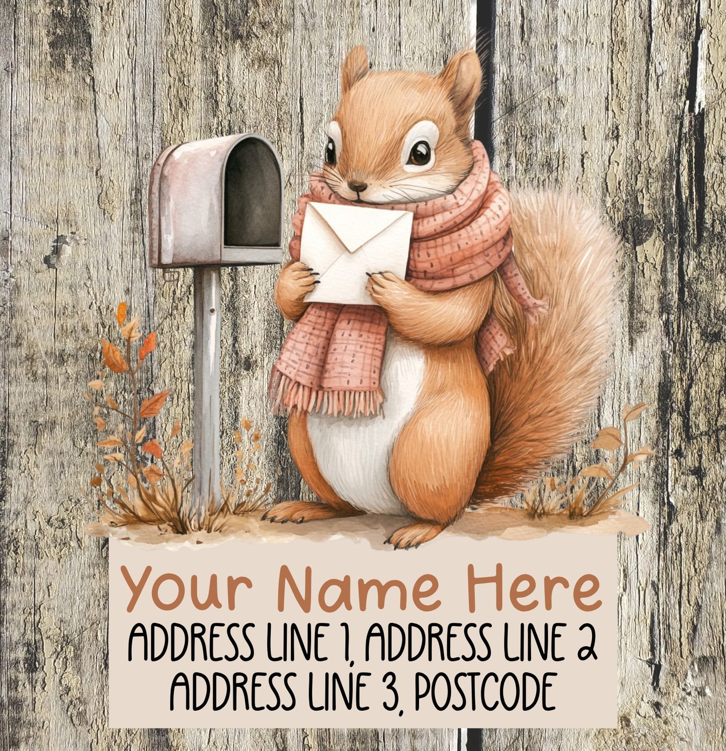 Squirrel Mail Address Labels