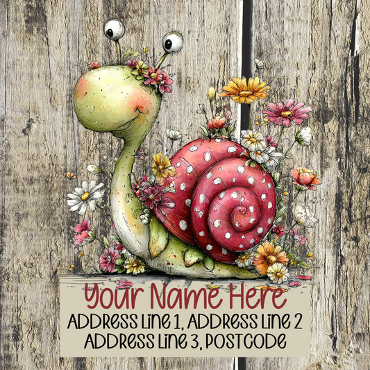 Summer Snail Address Labels