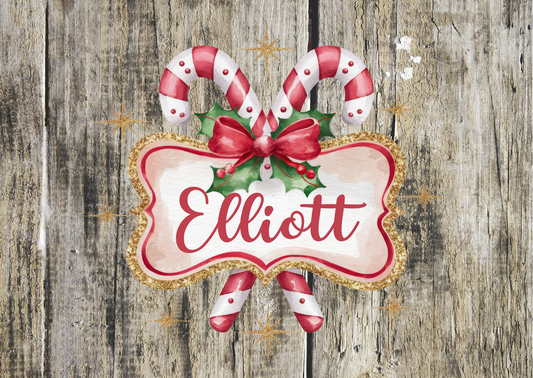 Personalised Christmas Name Stickers