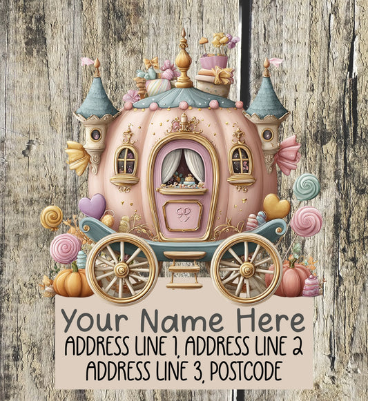 Pastel Halloween Address Labels