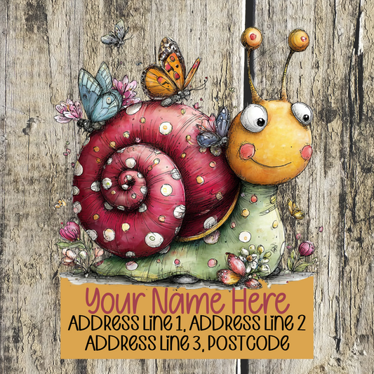 Summer Snail Address Labels