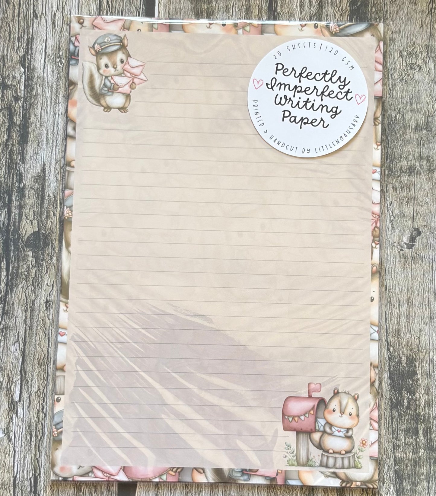 Forest animal mail perfectly imperfect writing paper