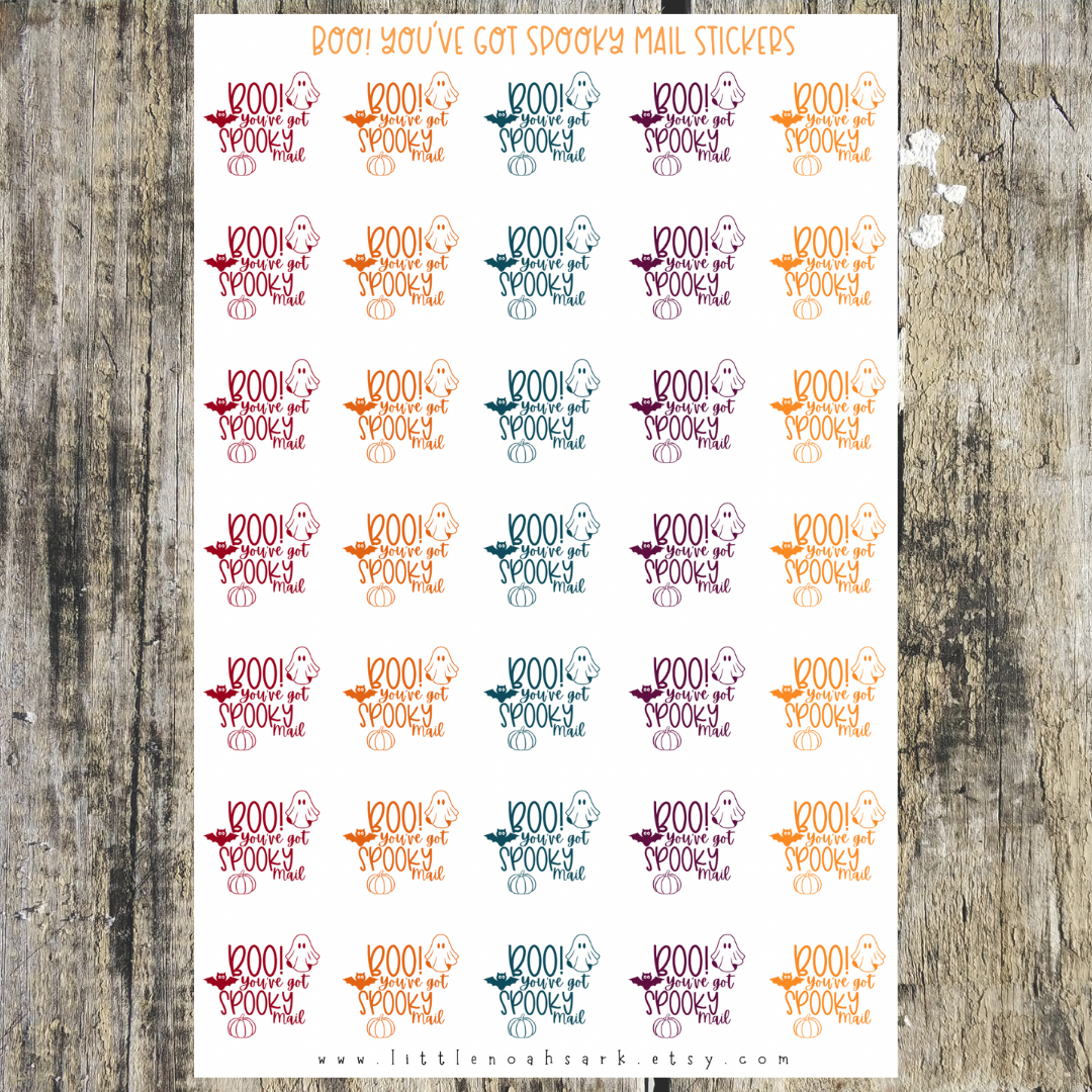 Boo You’ve Got Spooky Mail Stickers