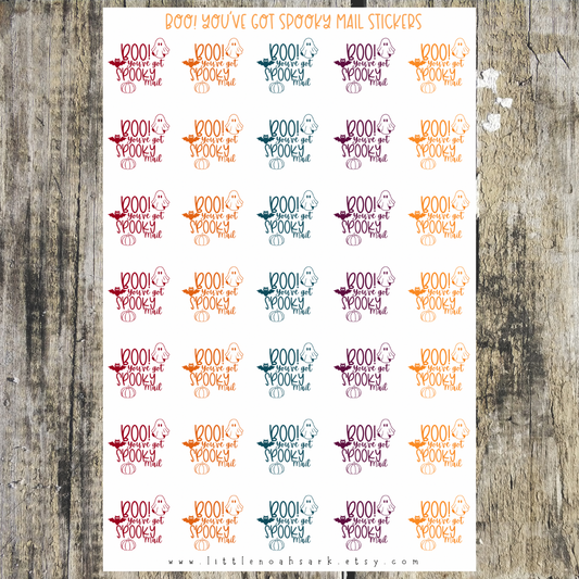 Boo You’ve Got Spooky Mail Stickers