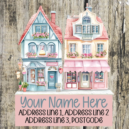 Ice Cream Shop Address Labels