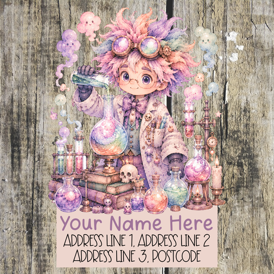 Pastel Halloween Address Labels