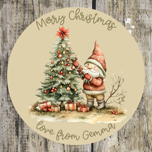 Personalised Christmas Name Stickers