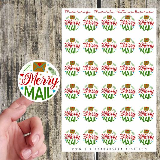 Merry Mail Stickers