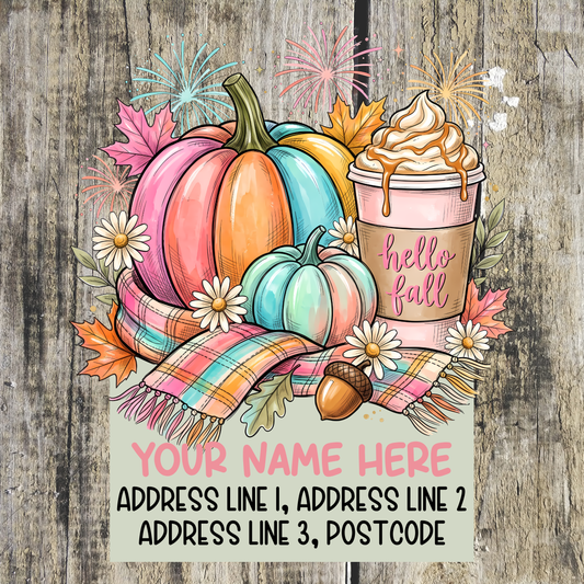 Hello Fall Address Labels