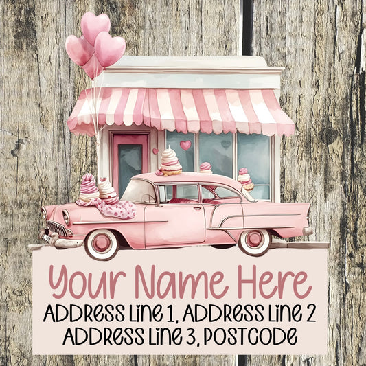 Ice Cream Shop Address Labels