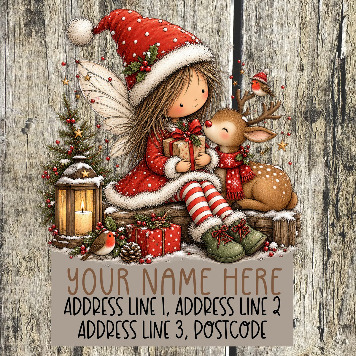 Christmas Fairy Address Labels