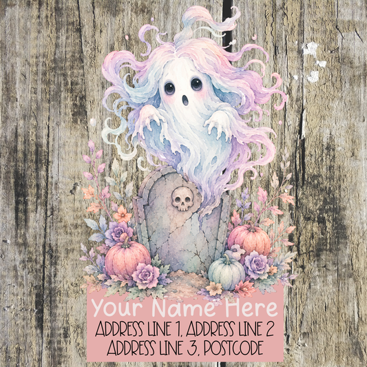 Pastel Halloween Address Labels