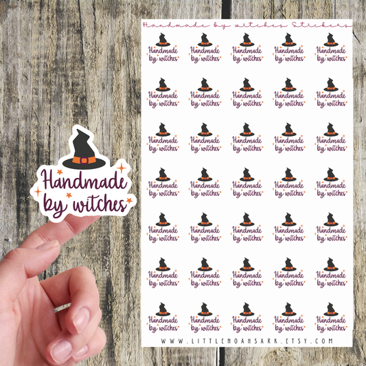 Handmade By Witches Stickers