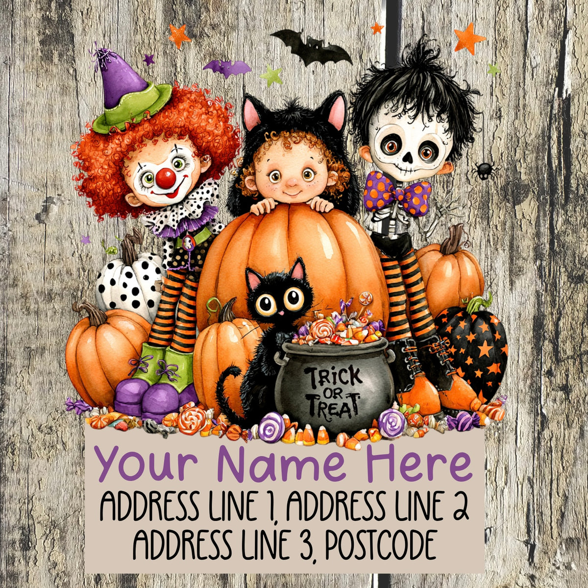 Trick or treat Address Labels