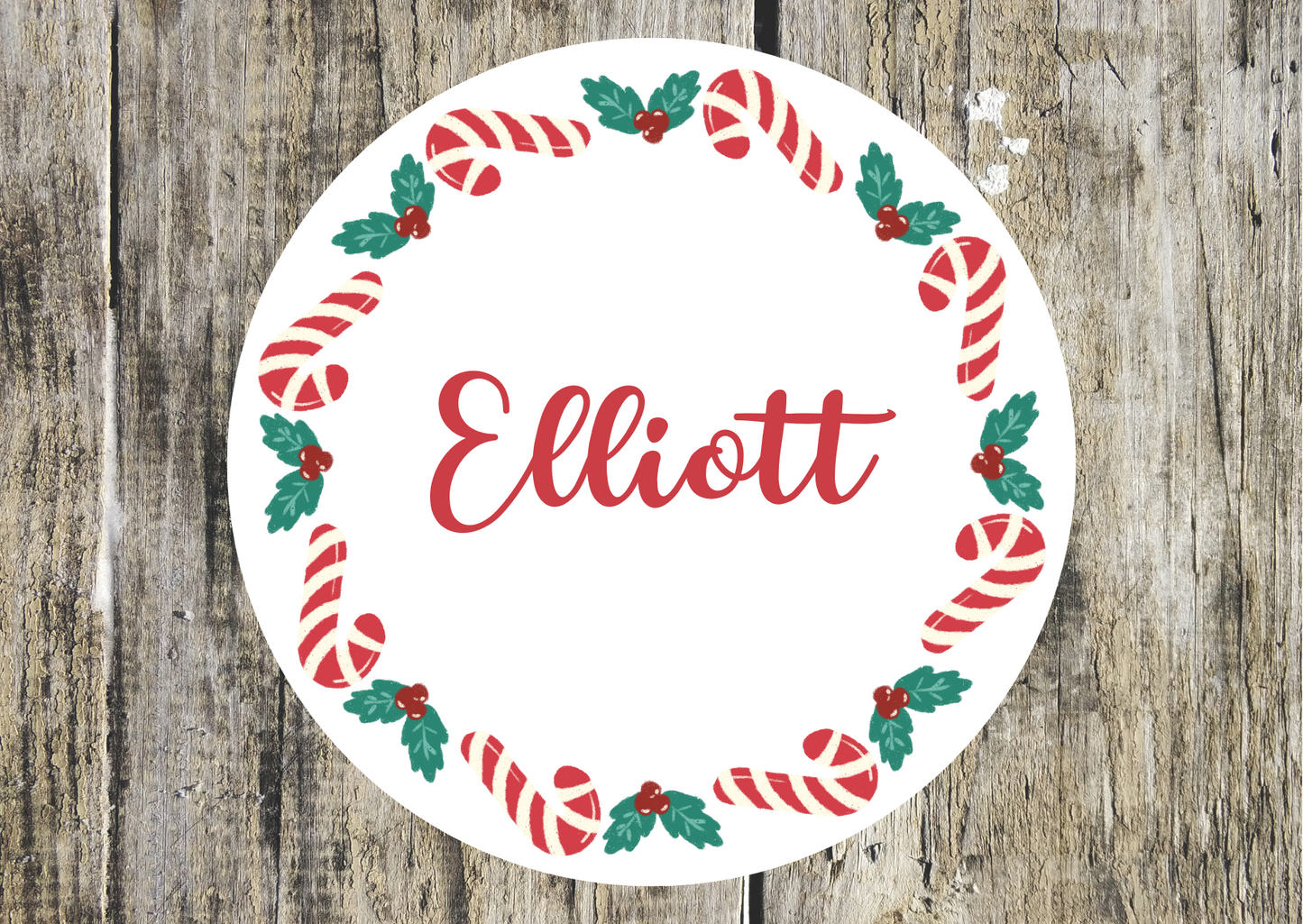 Personalised Christmas Name Stickers