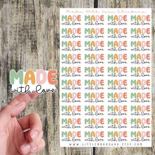 Made With Love Stickers