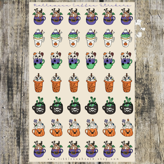 Halloween Coffee Stickers