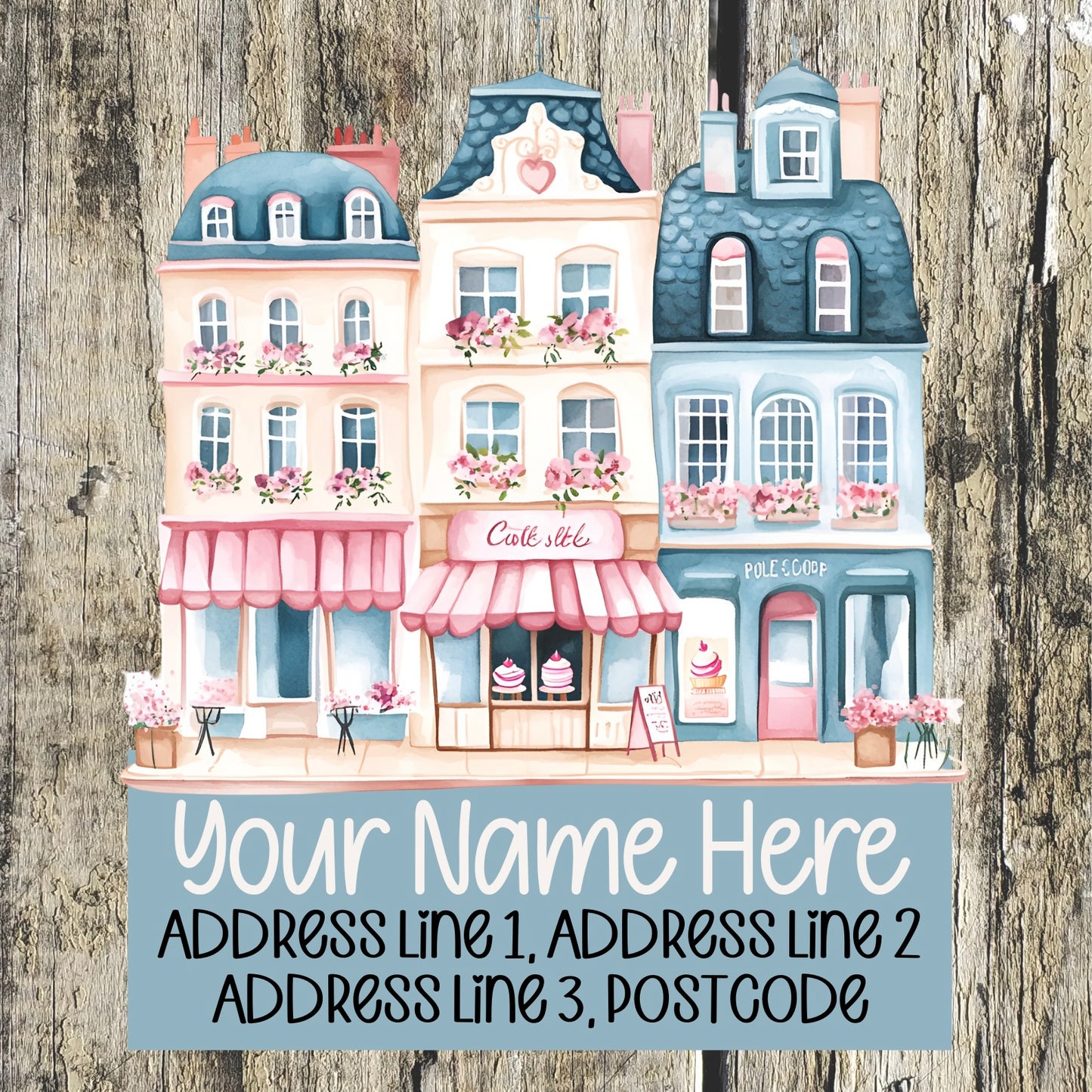 Ice Cream Shop Address Labels