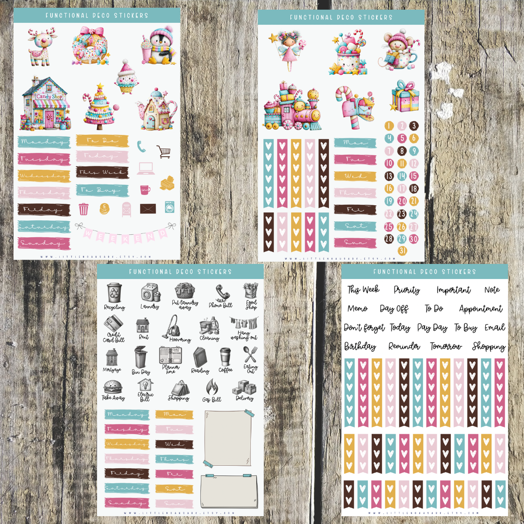 Functional Deco Planner Stickers