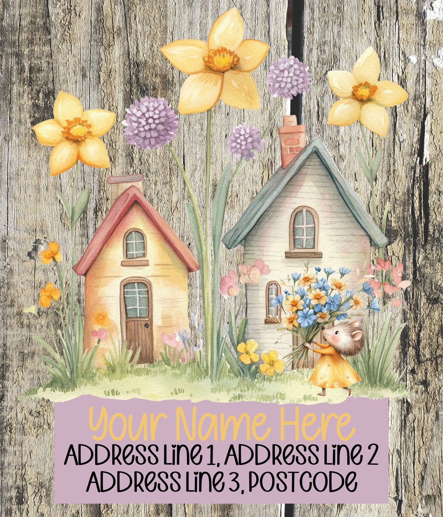 Spring Floral House Address Labels